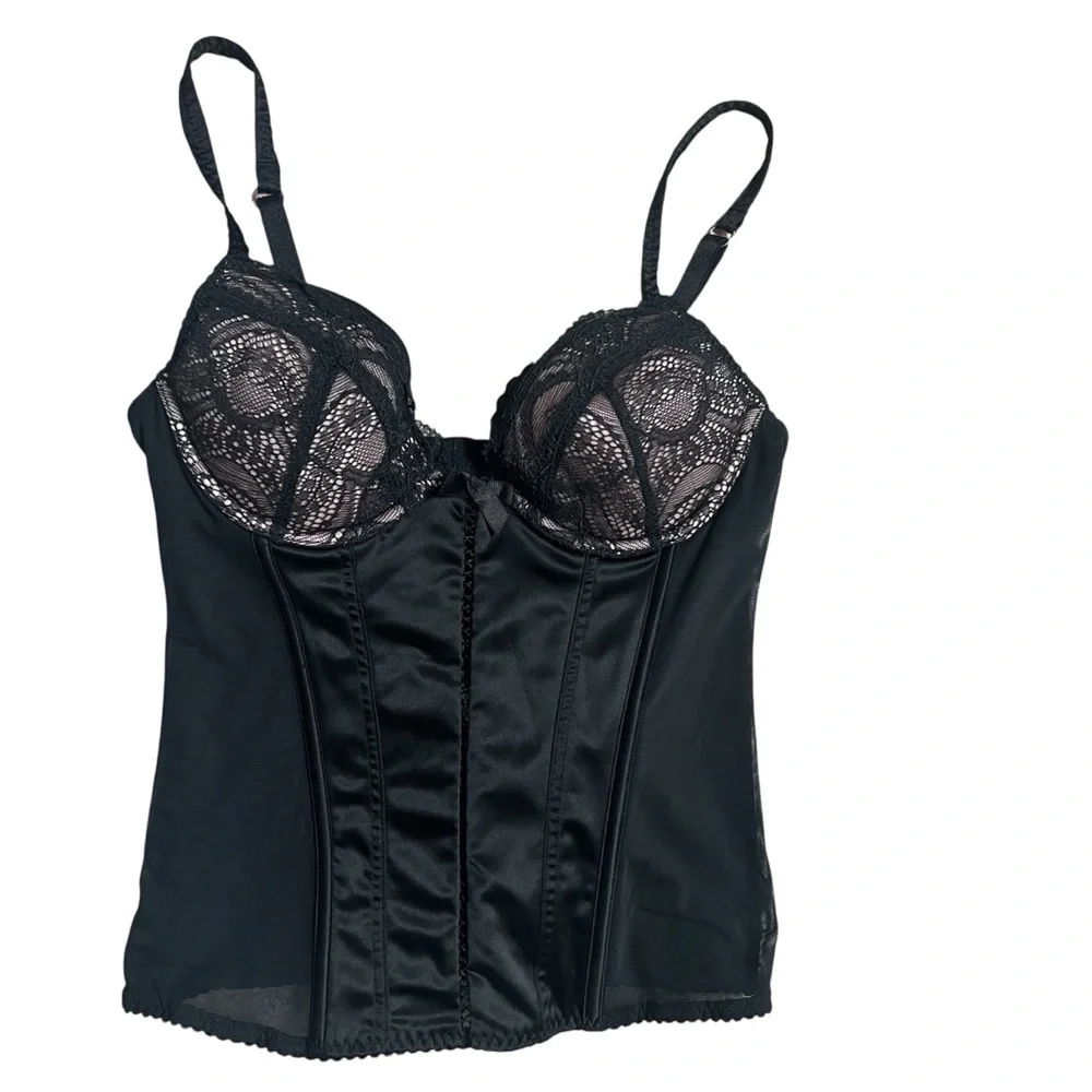 Victoria’s Secret Elegant Black Lace Bustier 34B